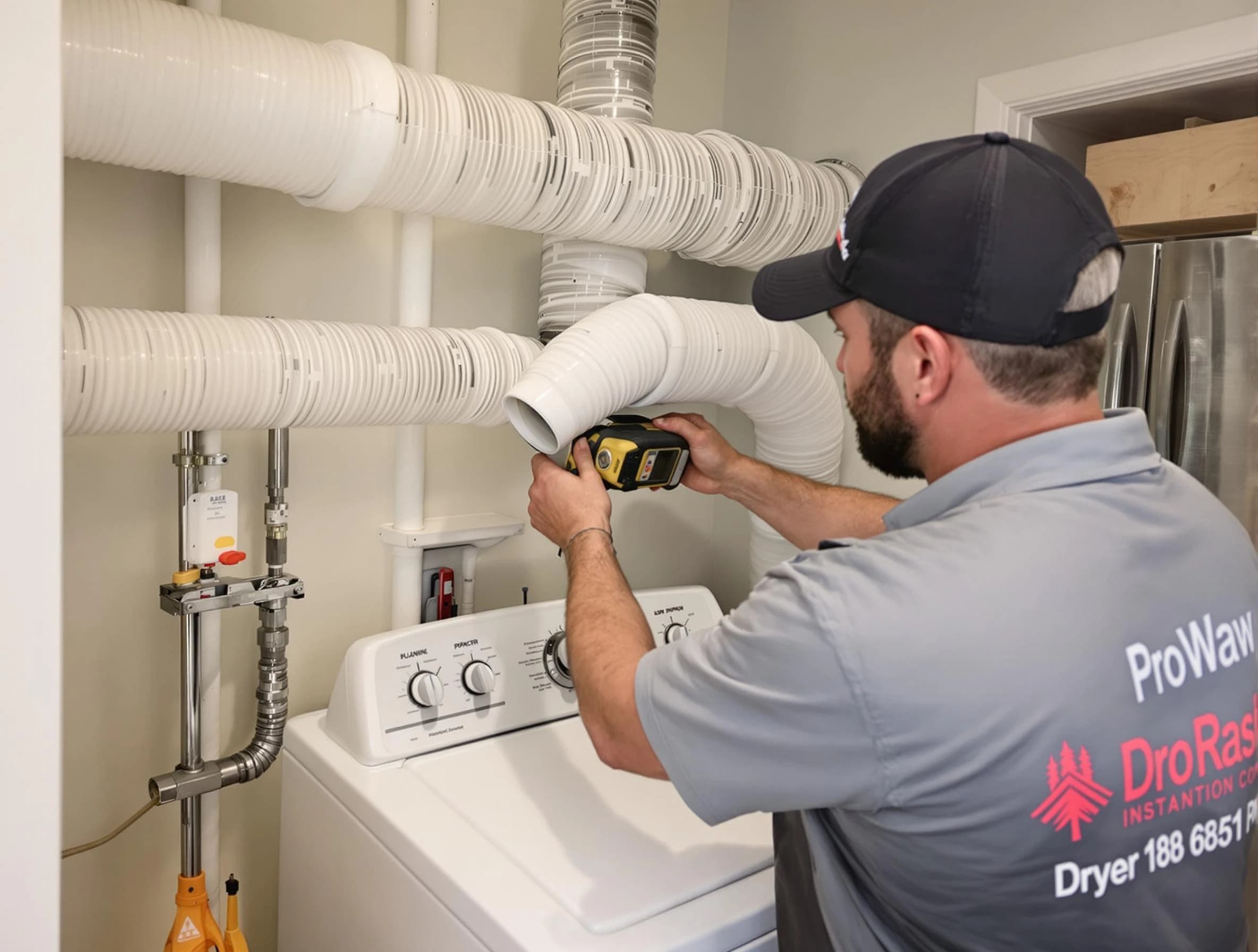 Professional dryer vent hose installation by Pleasant Hills Dryer Vent Cleaning in Pleasant Hills
