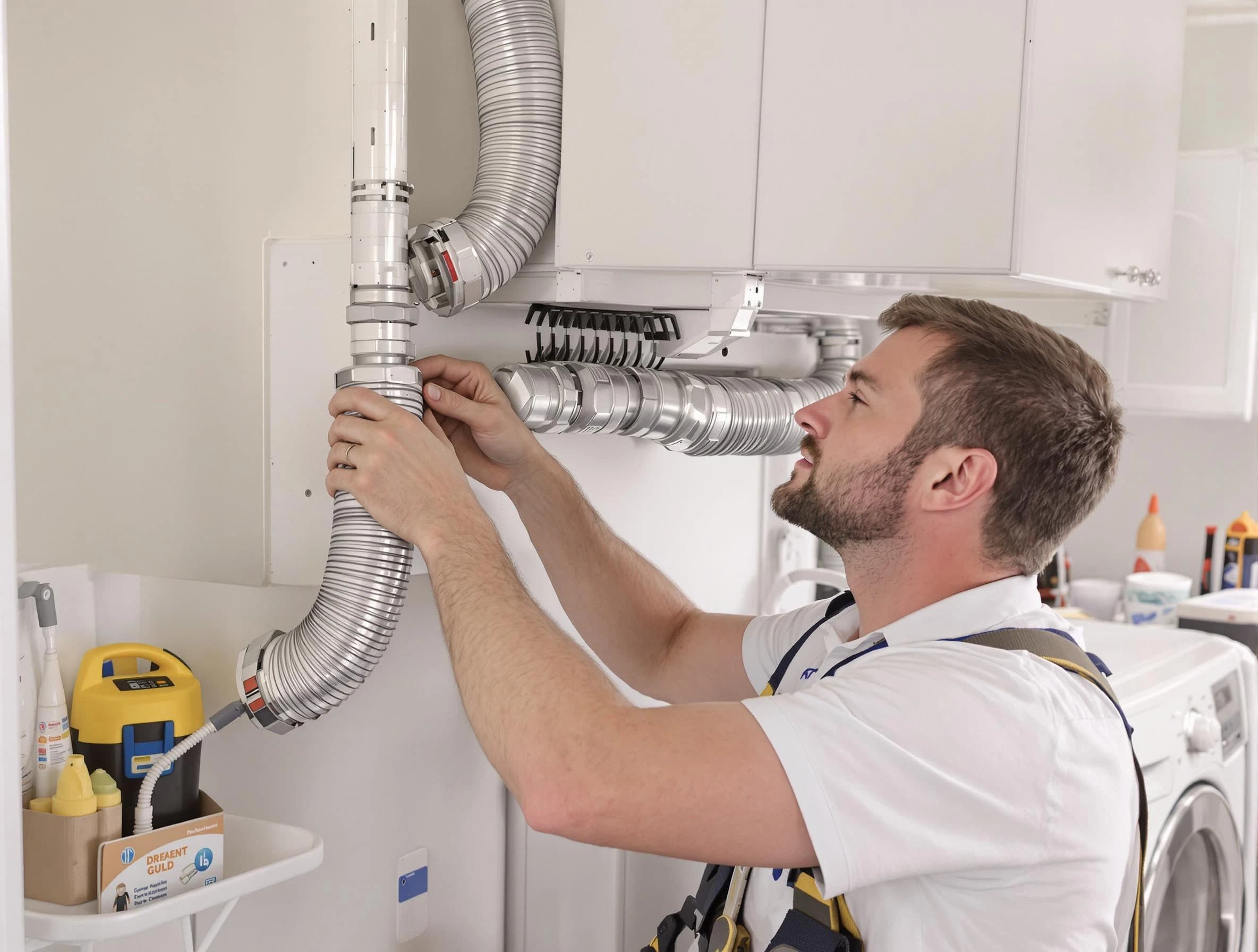 Professional dryer vent repair and installation by Pleasant Hills Dryer Vent Cleaning in Pleasant Hills
