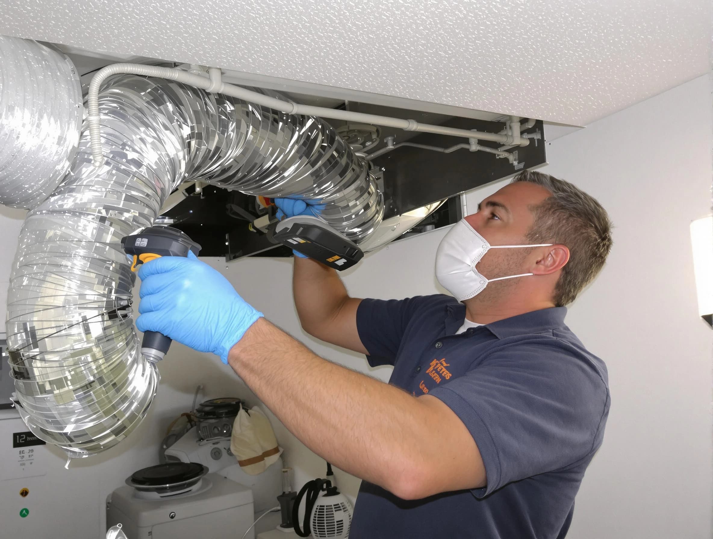 Pleasant Hills Dryer Vent Cleaning professional performing thorough residential dryer vent cleaning in Pleasant Hills