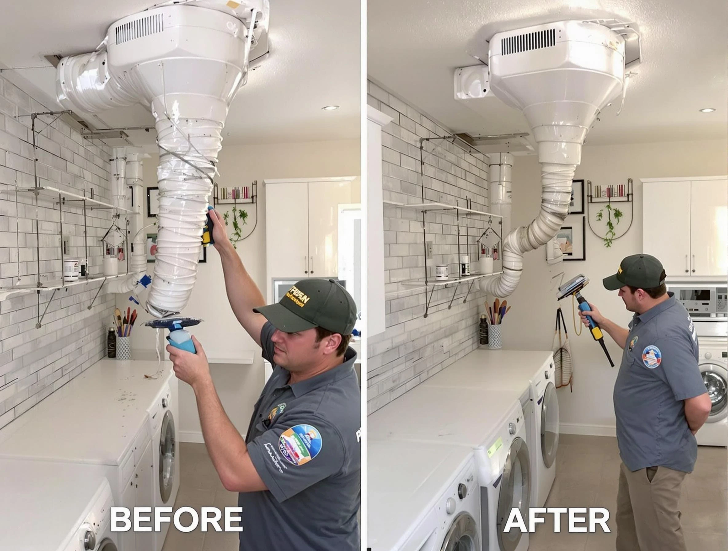 Professional dryer exhaust vent cleaning by Pleasant Hills Dryer Vent Cleaning in Pleasant Hills