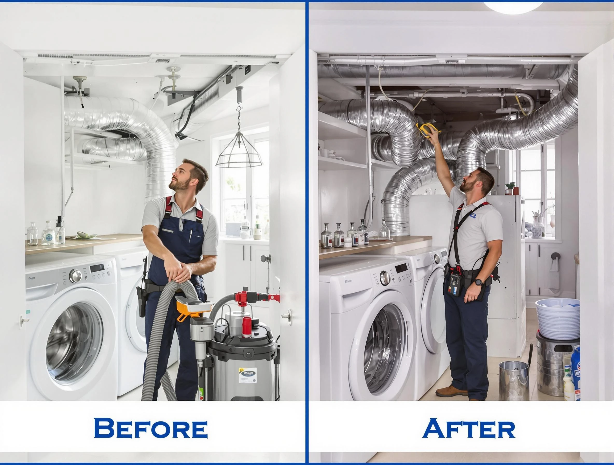 Expert gas dryer vent cleaning by Pleasant Hills Dryer Vent Cleaning in Pleasant Hills